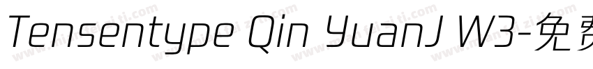 Tensentype Qin YuanJ W3字体转换